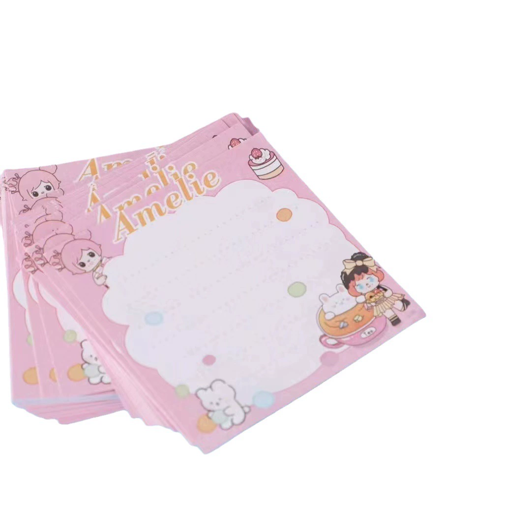 Qingyi Fang Tokidoki Sweet Party Milk Box Sign Cartoon Cartoon Custodian Cute Handbook Нет клеящего материала для подписания бумаги