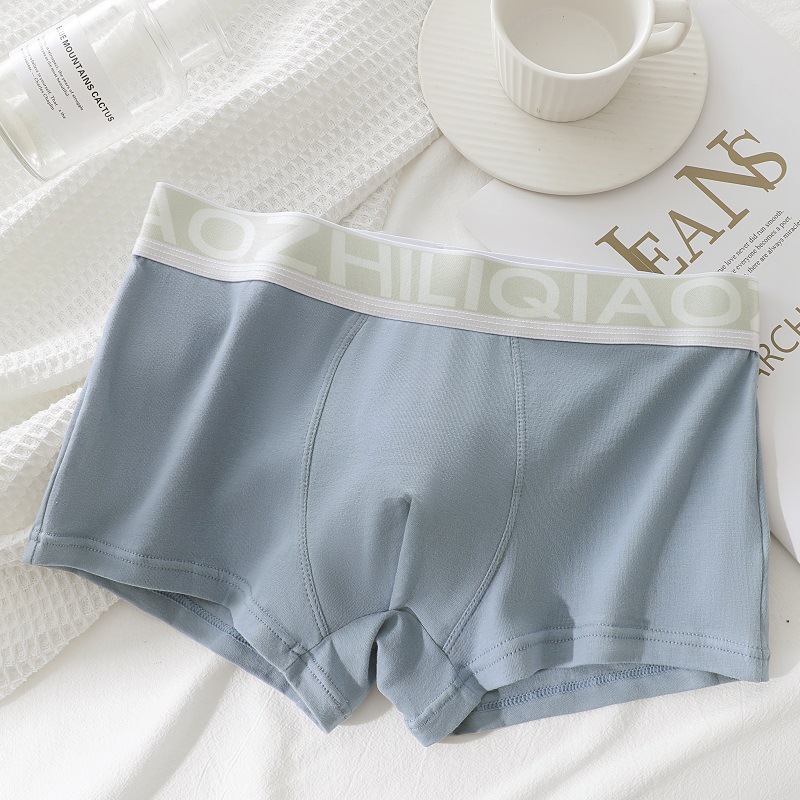 Ropa interior de los hombres algodón bóxer shorts deportes transpirable juventud Boxer shorts cabeza niños ropa interior verano