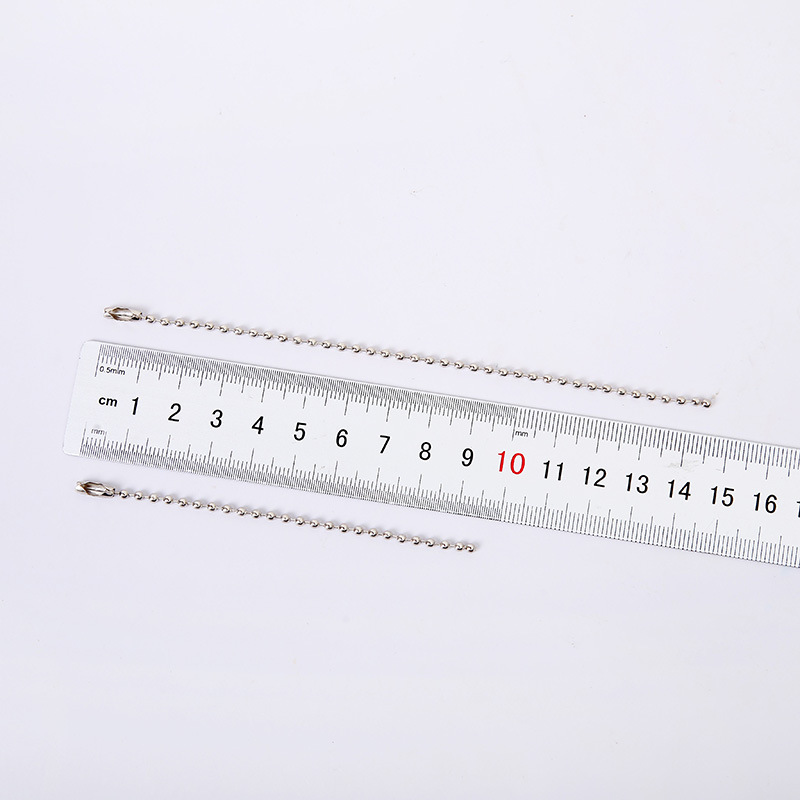 10cm-15cm吊牌链批发DIY饰品钥匙扣珠珠链材料铁质珠链项链链条详情图7