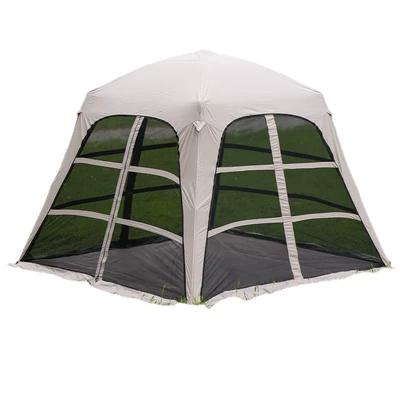 camping, rainproof with black-coated sun protection — Avtomobil yan çətirləri
