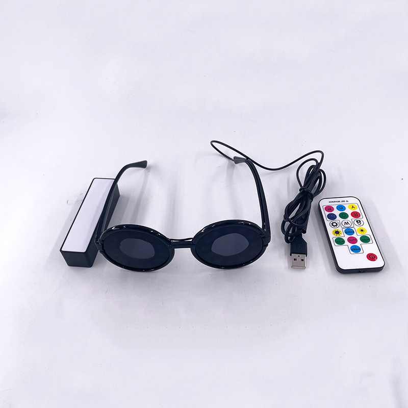 Nueva espiral LED gafas luminosas discoteca fiesta carnaval atmósfera accesorios etapa rendimiento gafas luminosas