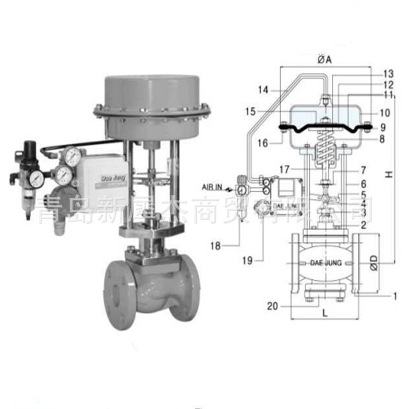 South Korea SEJINCONTEC control valve South Korea actuator SCV-1000-100A