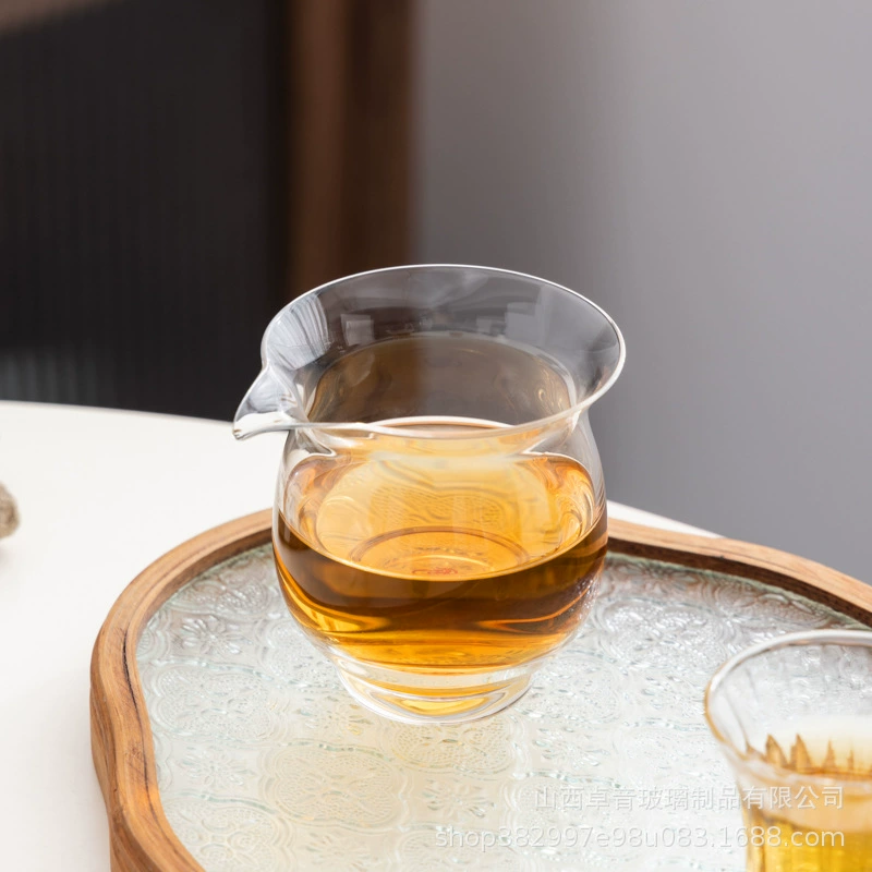 Japanese -style transparent glass fair cup thickened thermal tea -resistant tea sea universal cup Chinese home kung fu tea utensil accessories
