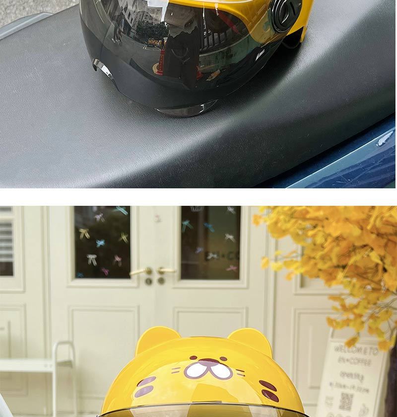 Little Tiger New Standard Children's Helmet Electric Car Sunscreen