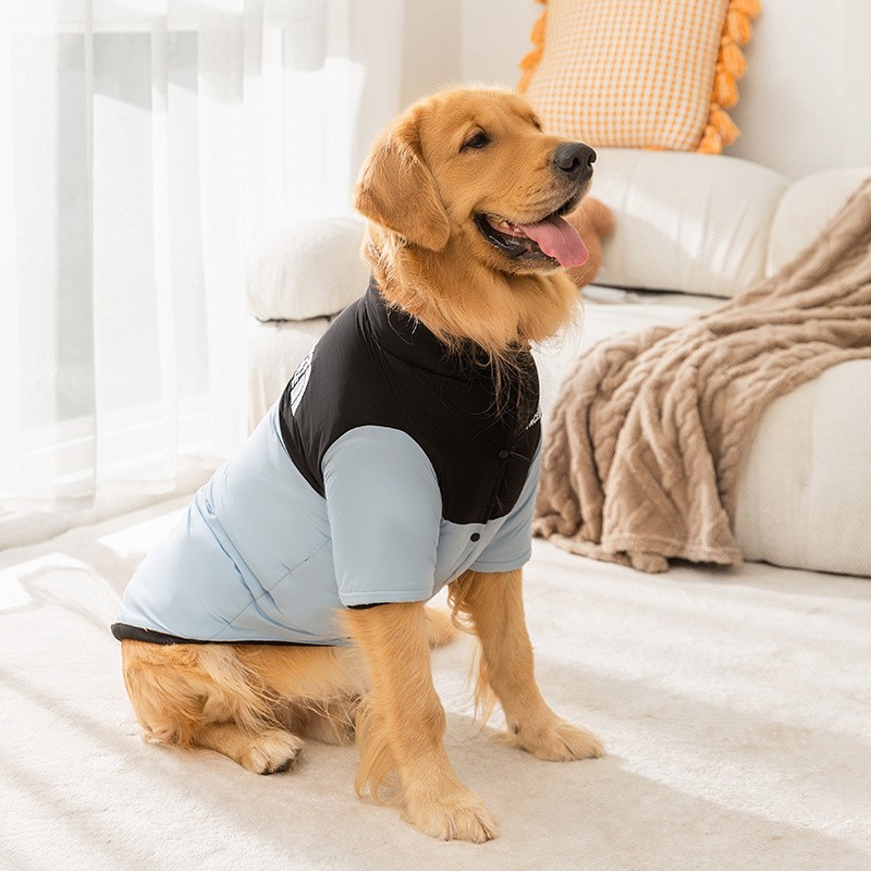 Transfronterizos de moda de color sólido fuera de tracción chaleco perros grandes perros de otoño y invierno mascotas ropa de perro al por mayor image 13