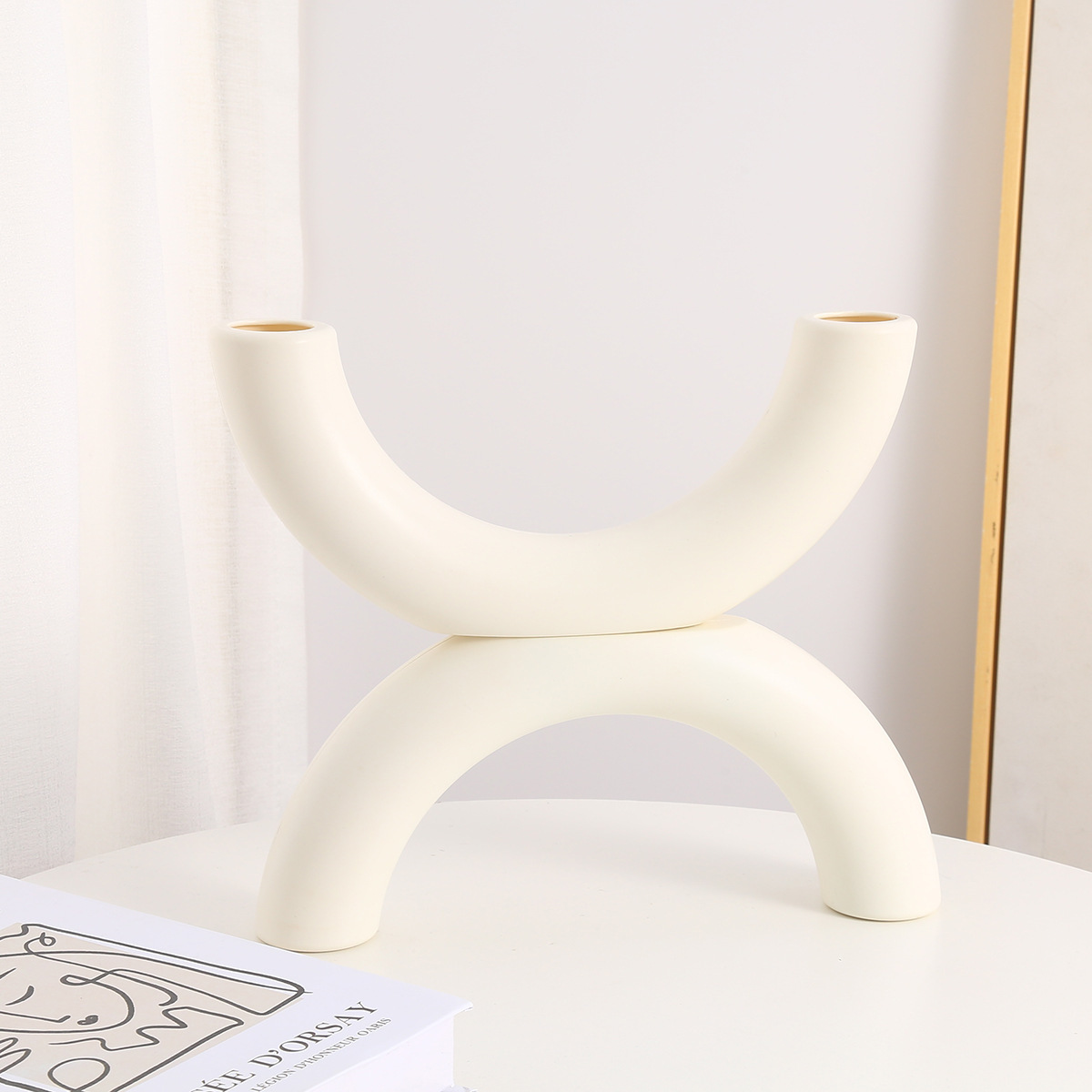 Creative Ins Style Plastic Vase Fake Flower Vase Table Ornament Flower Ornaments for Living Room Dried Flower Vase Home Decoration