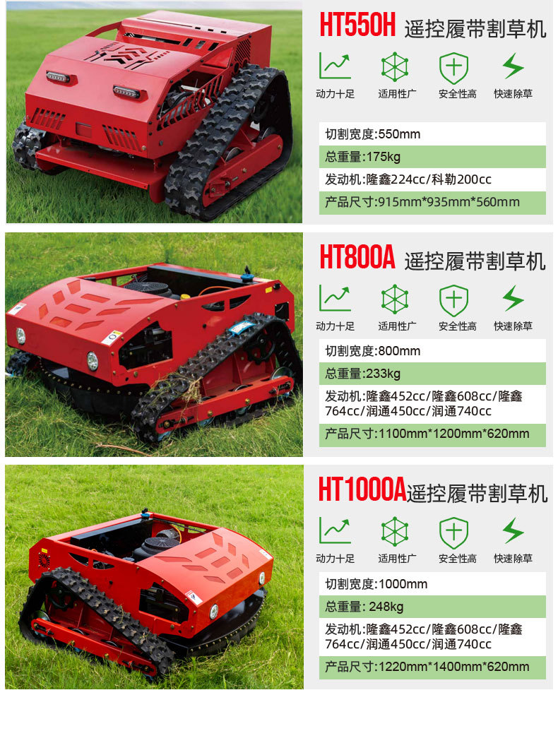 HT-1000H履带遥控割草机12