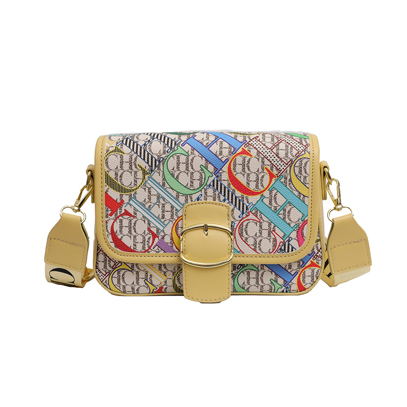 Bolsos transfronterizos para mujer 2024 nuevo estilo retro macaron estilo pequeño bolso cuadrado tendencia moda viajero todo fósforo bolso de mensajero