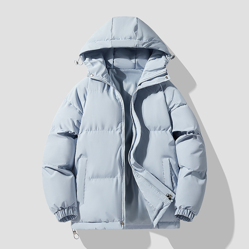 Chaqueta Acolchada Térmica con Capucha de Poliéster, Con Capucha, Térmico, para Invierno y Uso Casual