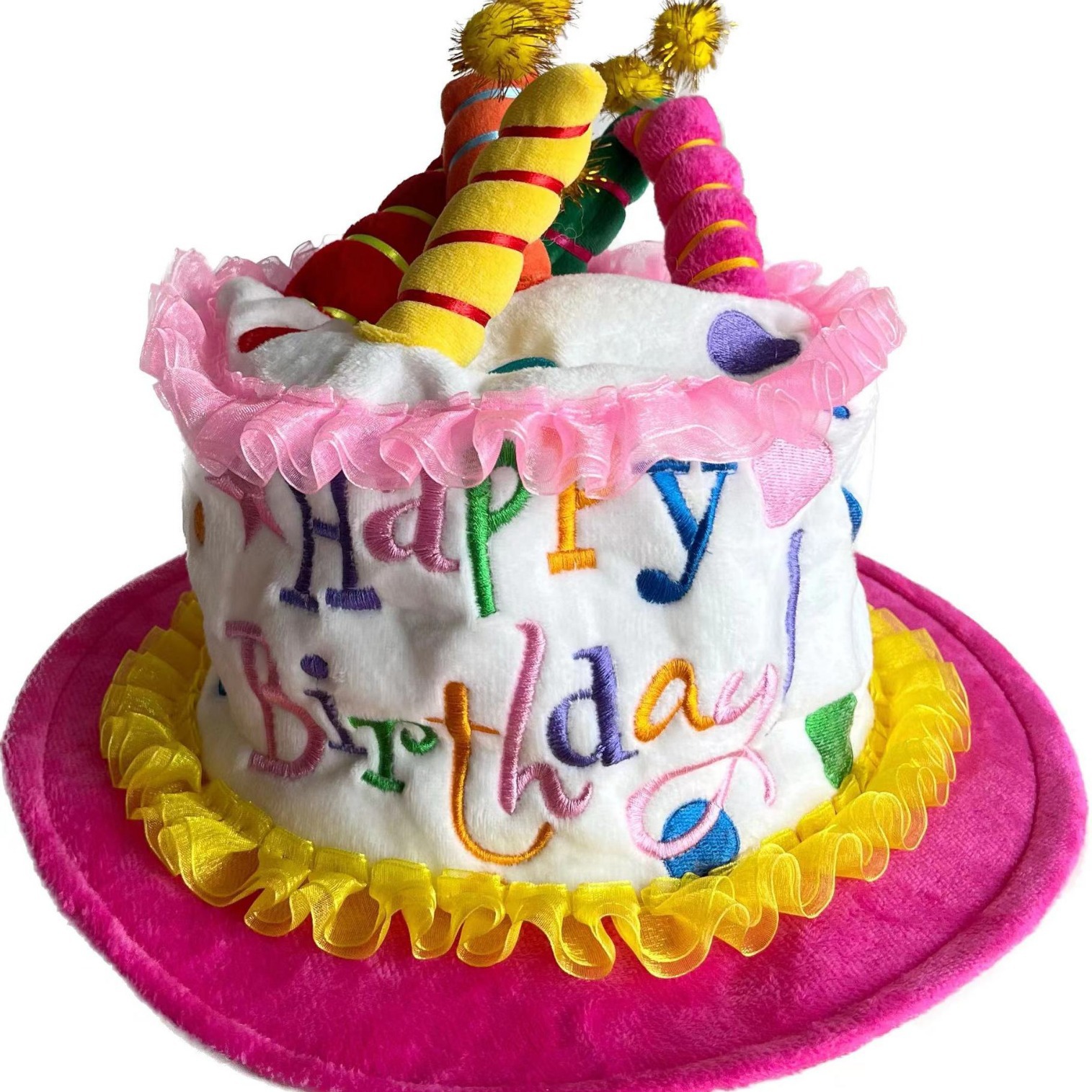 Sombrero de pastel de cumpleaños, sombrero de fiesta para actuaciones, gafas de fiesta de cumpleaños, sombrero de cumpleaños para adultos, sombrero de cumpleaños