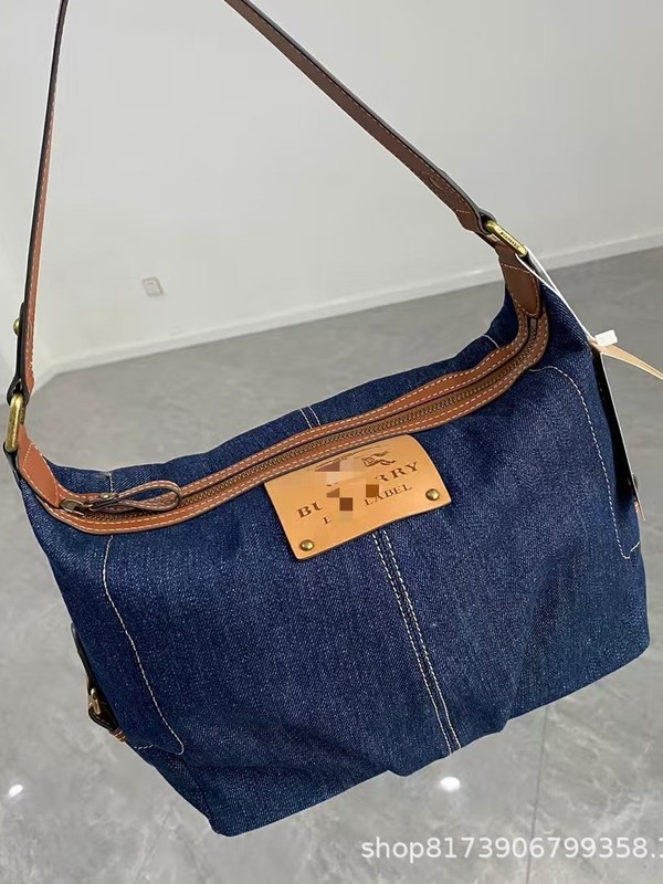 中古腋下包牛仔帆布包邮差大容量通勤轻便单肩休闲包慵懒风时尚|undefined