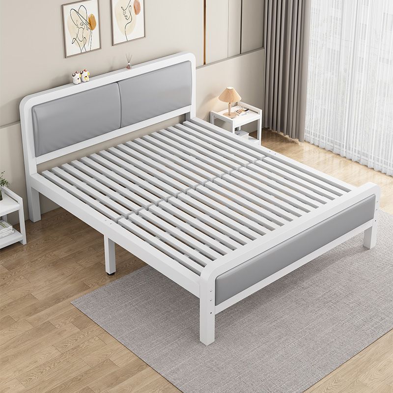 Wrought Iron Bed for Home Master Bedroom 1.8 Double Bed 1.5 Single Dormitory Thickened Iron Frame Bed for Rental Room 1m Iron Bed