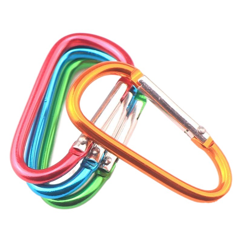 Manufacturer Wholesale No. 6 D-Shaped Aluminum Alloy Buckle Quick Hook Multi-Functional Pendant Outdoor Sports Backpack Buckle