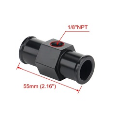 Car modification 16-20mm water temperature three-way water temperature gauge radiator temperature water temperature joint pipeline sensor