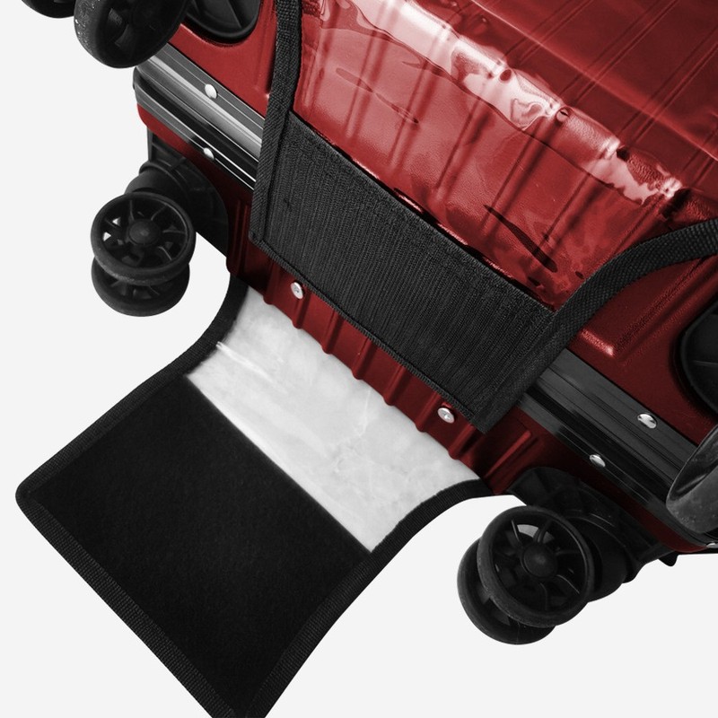新しい PVC 防水スーツケースダストカバー耐摩耗性透明トロリーケース透明保護スーツケース耐摩耗性ケースカバー|undefined