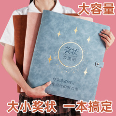 A4 Award Certificate Collection Album for Girls and Boys, A3 Large Student Honor Certificate Children Baby Painting Collection Storage Album