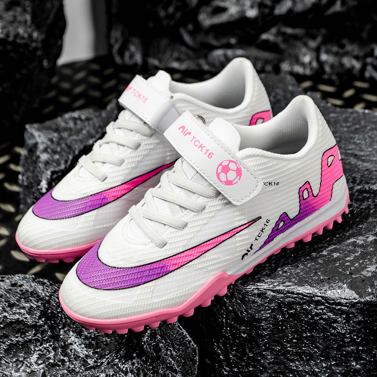 23 zapatos de fútbol para niños ventilados cómodos deportes bajos clavos de césped zapatos de fútbol para niños especiales