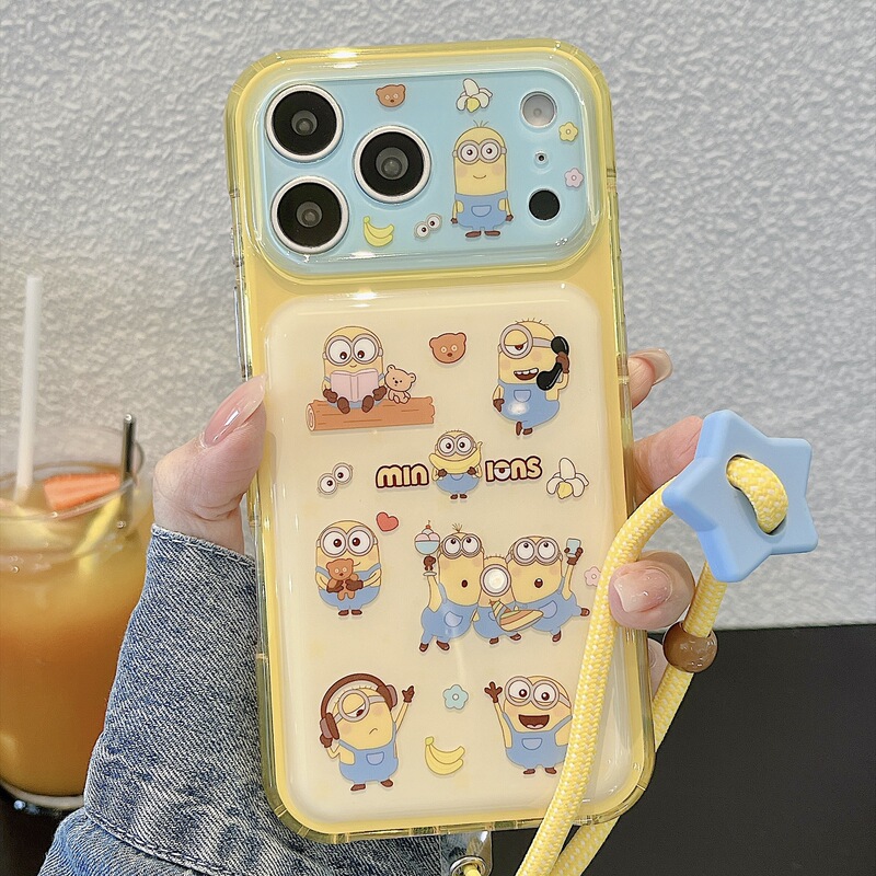 Cute and unique Minion emoji case suitable for iPhone 15/16/17 Pro Max, precise cutouts, full protection phone case 17 Cute and unique Minion emoji case suitable for iPhone 15/16/17 Pro Max, precise cutouts, full protection phone case 17