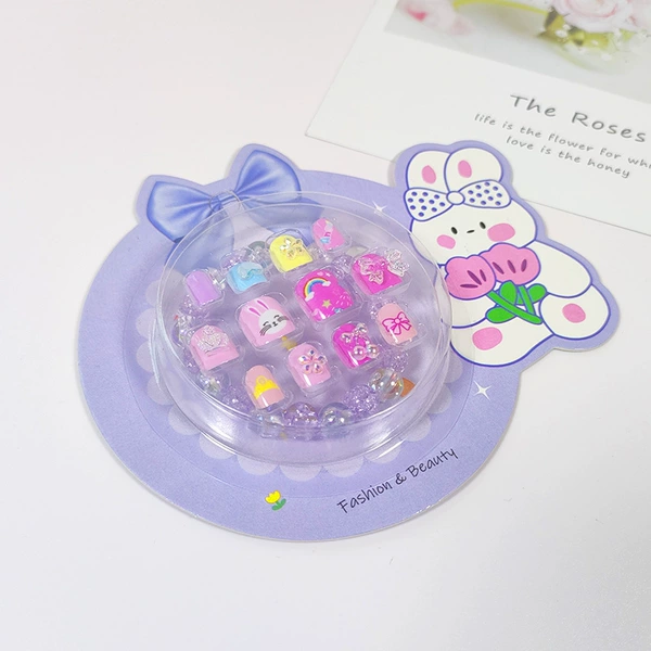 Purple rainbow nail stickers for nails
