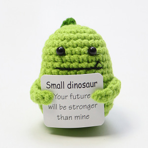 Tarjeta S verde fruta verde brote de dinosaurio