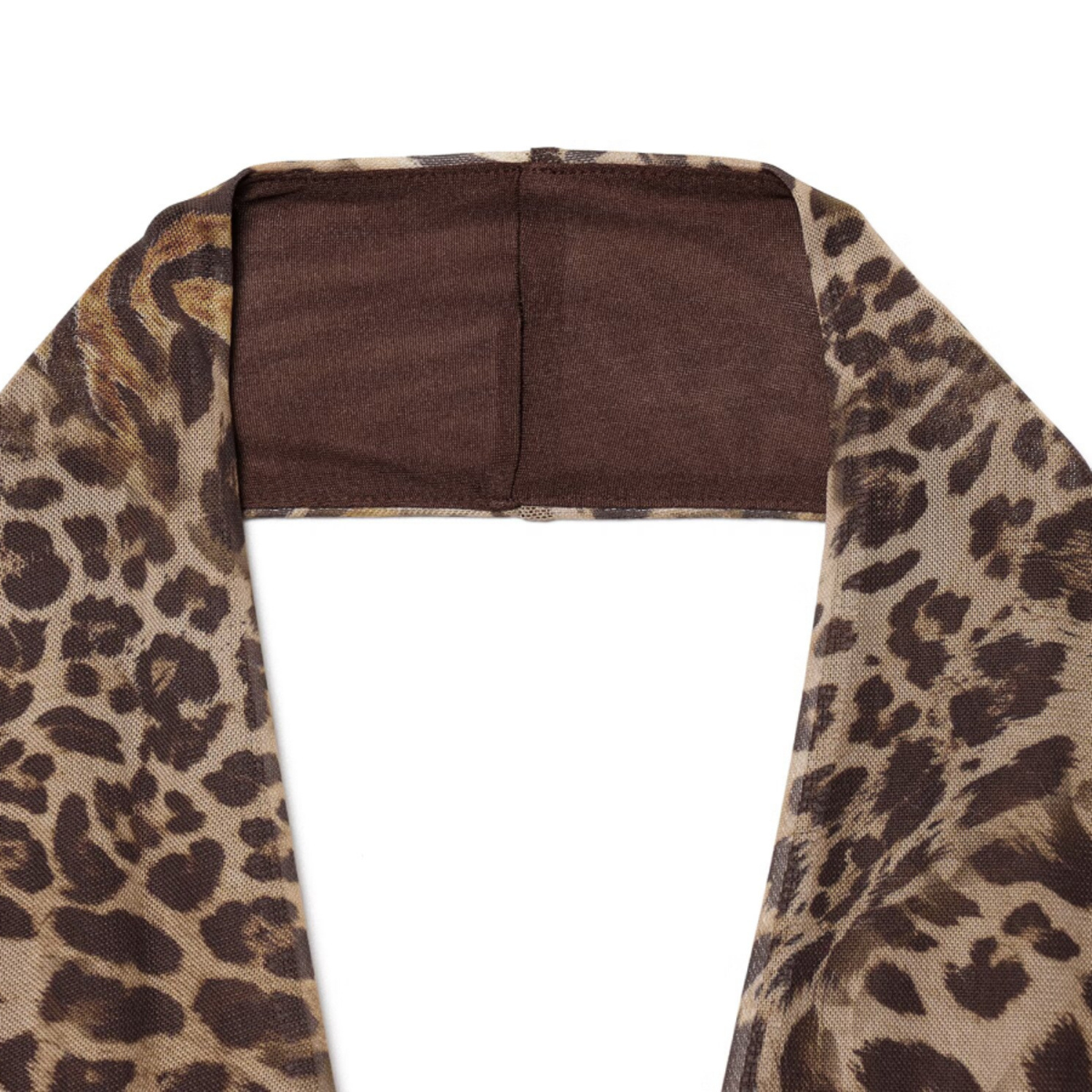 ZA comercio exterior al por mayor estilo francés de moda de mujer impresión de seda de cuello colgante pantalones de cuello