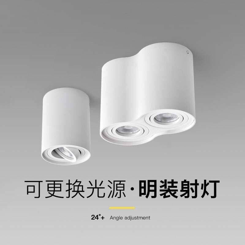 Surface-Mounted Gu10 Spotlights with Adjustable Angle Ceiling-Mounted Ceiling Lights Scandinavian Home Hotel Commercial Aisle Corridor Downlights