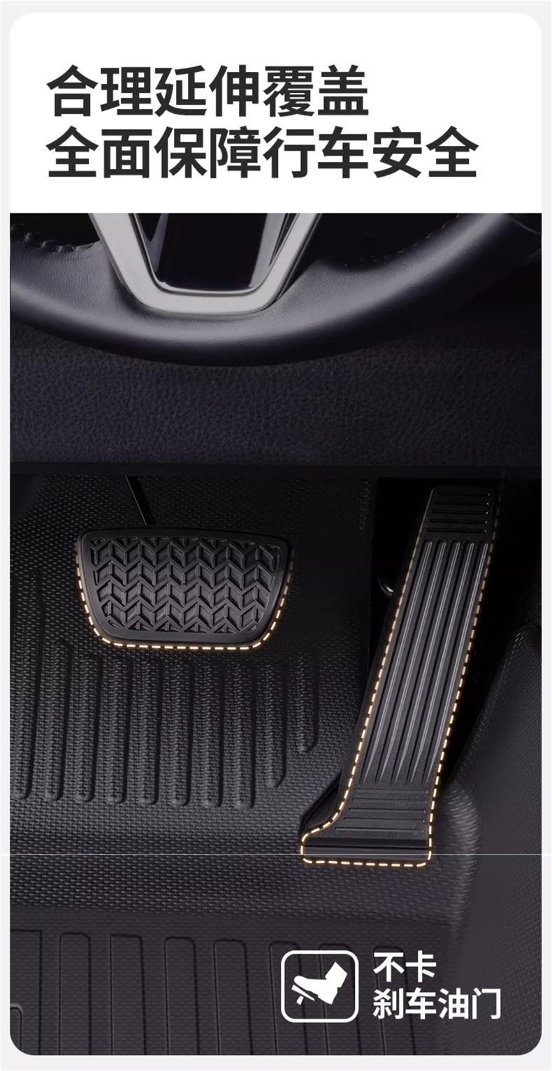 Full coverage TPE car floor mats, custom-fit for all models, suitable for both new and old cars