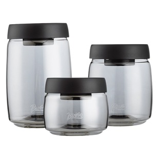 Bincoo Coffee Bean Glass Preservation Jar Vacuum Sealed Jar Press Tea Storage Coffee Powder Storage Jar