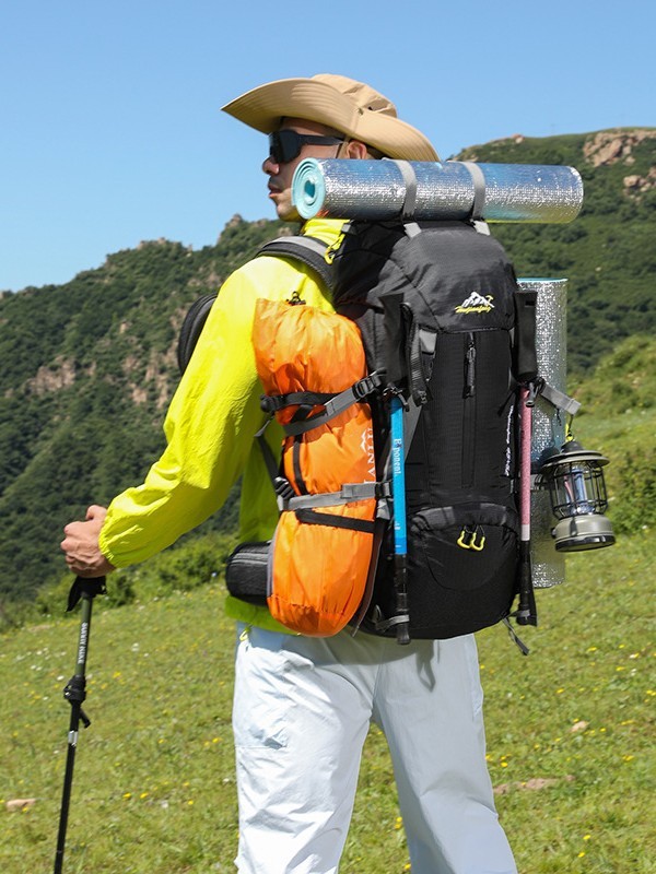 新品户外运动背包大容量徒步野营旅行多功能登山背包防泼水登山包|undefined