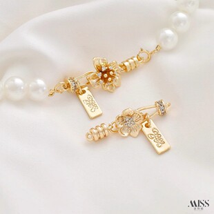 14K����ɫ÷���d�ӻ����h����β�B�ӿ�diy����������������