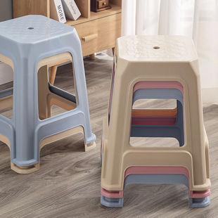 Пластиковый табурет домохозяйство толстые стул гостиной гостиная скамейка Стол Стол Высокий стул может сложить квадратный табурет приготовленный резиновый стул оптом