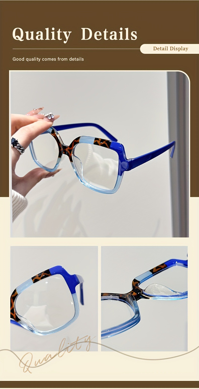Blue Light Blocking Glasses For Women Oversized Square Frame_voghion.com
