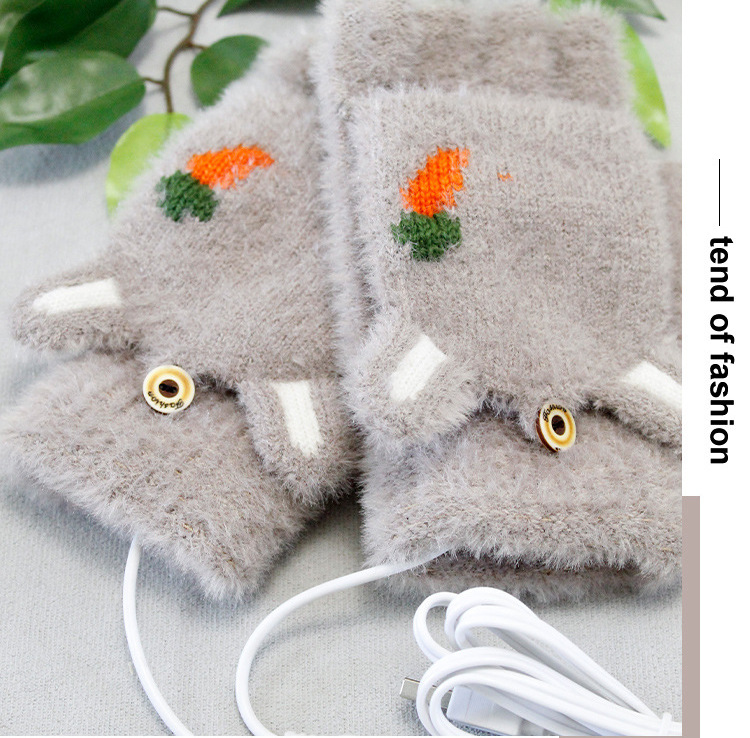 Cute Cartoon Imitation Cashmere Gloves display picture 18