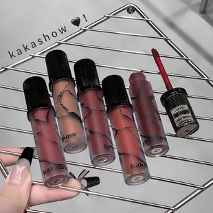 Kakashow Youyan Fantasy Matte Lip Mud Velvet Soft Mist Not Easy to Take Off Makeup Students Show Pigmented Whitening Lip Glaze