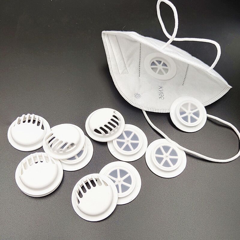 kn95呼吸阀口罩呼吸阀厂家直销圆形呼吸阀防尘防飞溅pp呼吸阀