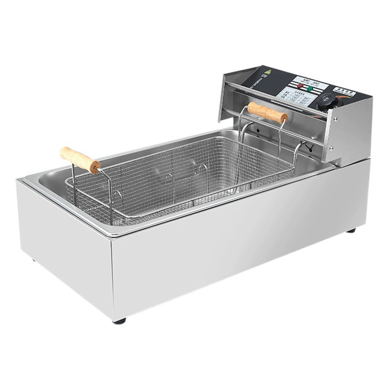 12-литровый одноцилиндровый двухцилиндровый электрофритюрник электрофритюрница большой емкости фритюрница масляная машина фритюрница поддон для масла