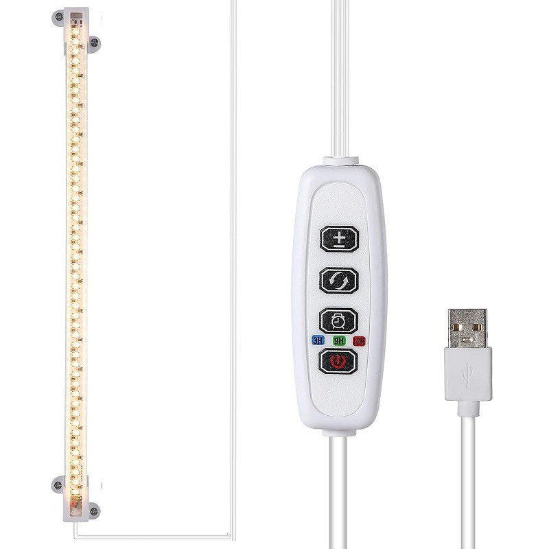 LED planta de crecimiento lámpara de luz de suministro de luz USB temporización inteligente atenuación solar de espectro completo estante de flores fábrica de lámparas de plantas