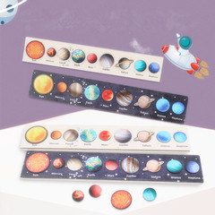 Children's Cross-border Eight Planets Puzzle Matching Board Solar System Interstellar Planet Cognitive Board Teaching Toy