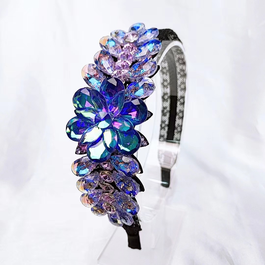 Sweet Flower Crystal Hair Band display picture 2