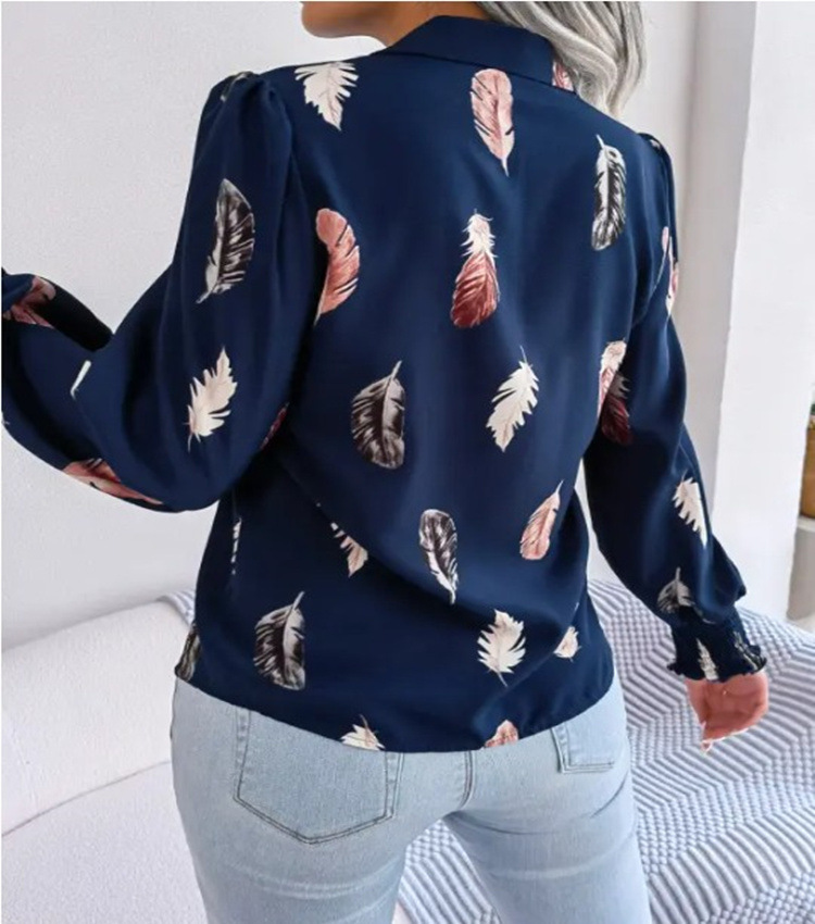 Feather Print Shirt Image 5