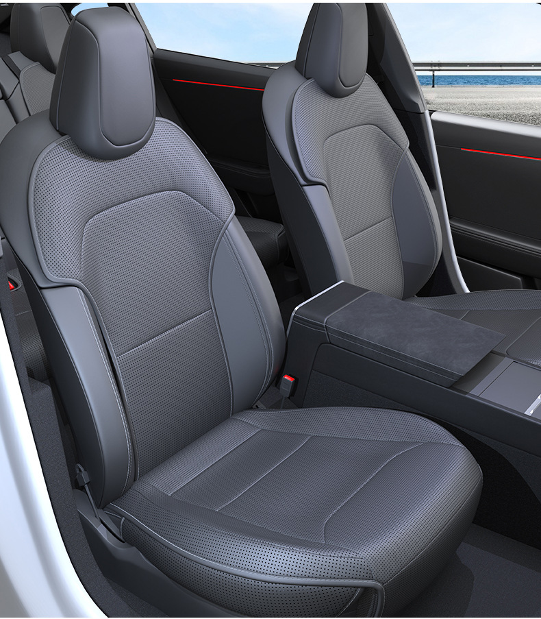 Suitable for Tesla ModelY Rejuvenation New Edition Cushion Seat Protection Cushion Nappa Skin Breathable Ventilation Protective Equipment