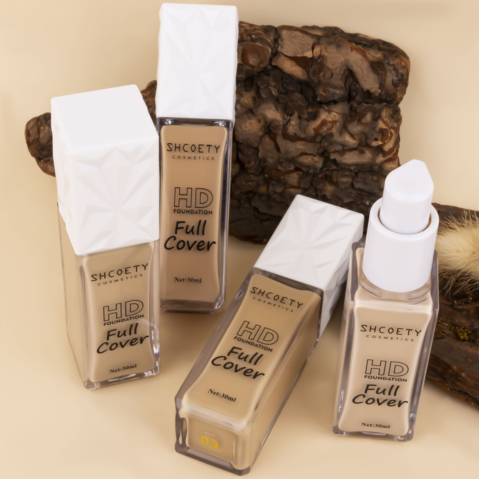 SHCOETY Moisturizing Concealer Oil-Control Foundation is easy to apply and does not fade, providing a long-lasting, clear and transparent nude makeup look. BB Cream is available for cross-border use undefined