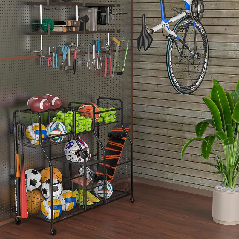 Basketball Storage Rack Household Ball Rack Storage Rack Storage Rack Display Rack Kindergarten Soccer Rack Storage Rack