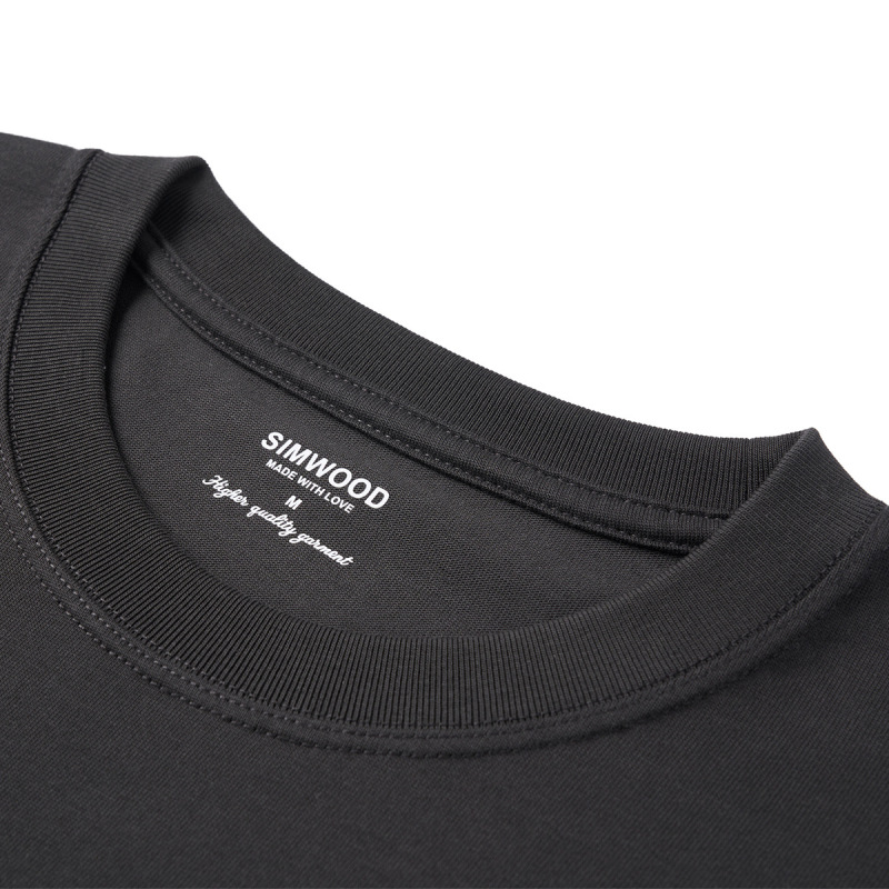 /簡木メンズゆったり版ヘビーウェイト長繊維綿プリントラウンドネック半袖Tシャツ|undefined