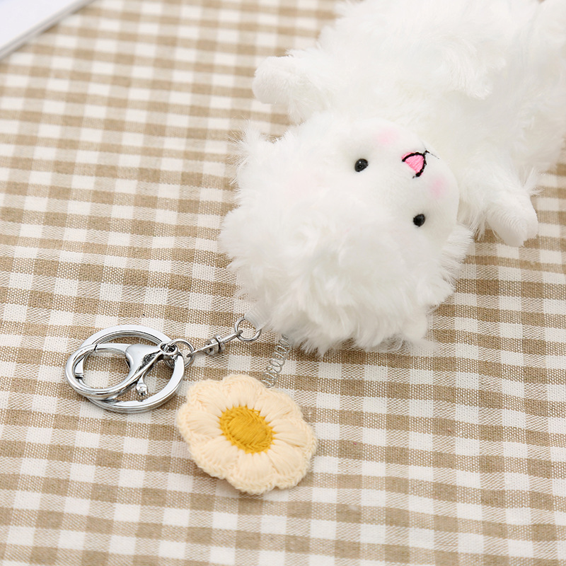 دمية جديدة Little Sheep Keychain ، طالب إبداعي لطيف دمية قطيفة ، سلسلة مفاتيح معلقة ، حقيبة نسائية display picture 6