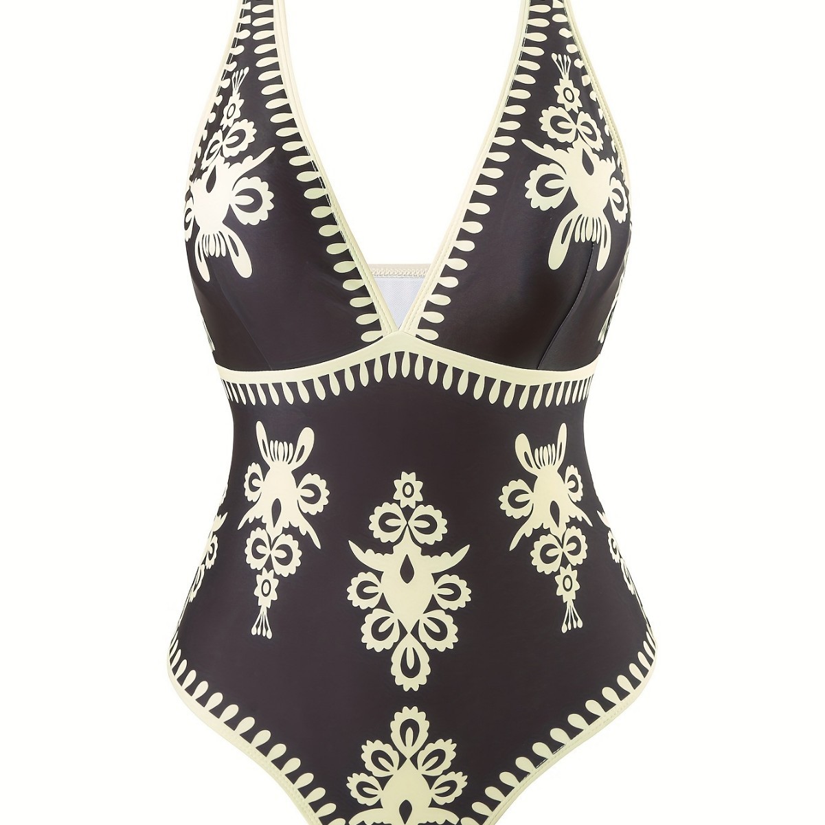Einteiliger Badeanzug im Gothic-Stil, sexy zweiteiliges Bikini-Set für Damen, modische Strandparty-Bademode, Verkaufsschlager_voghion.com