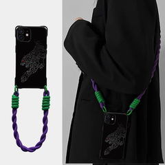 Tiger Downhill Apple 14promax 携帯電話ケース iPhone13 オールインクルーシブ落下防止 12 シリコーン 11 漫画斜めストラップ
