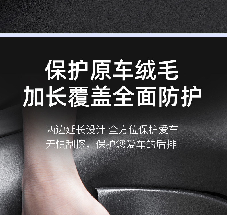 Suitable for Tesla Model Y/3 Carbon Fiber Rear Door Sill Strip Upgraded Version Anti-Kick Seat Protection Corner Accessories
