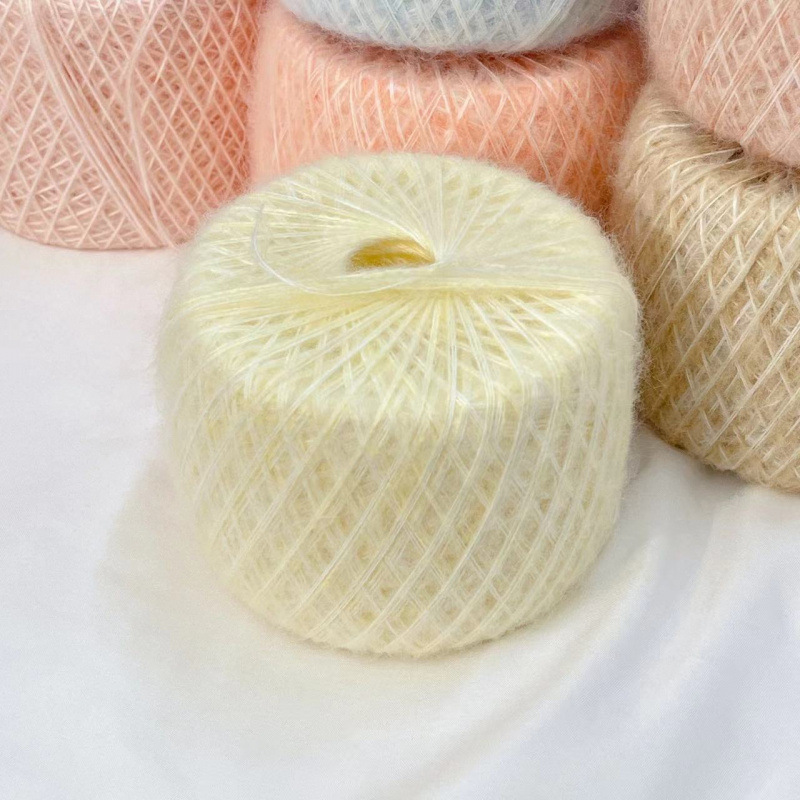 모헤어 3가닥 (4호 노란색)