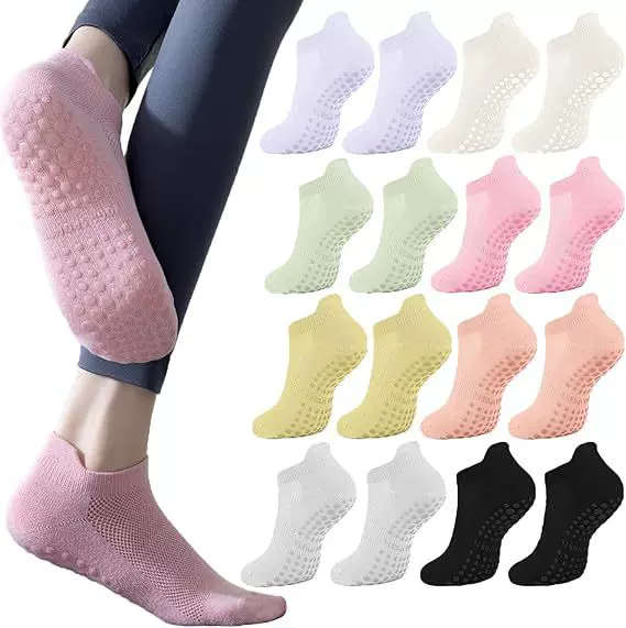Cross-Border Amazon Yoga Socks, Non-Slip Dotted Socks, Indoor Fitness Pilates Socks, Women's Sports Floor Socks